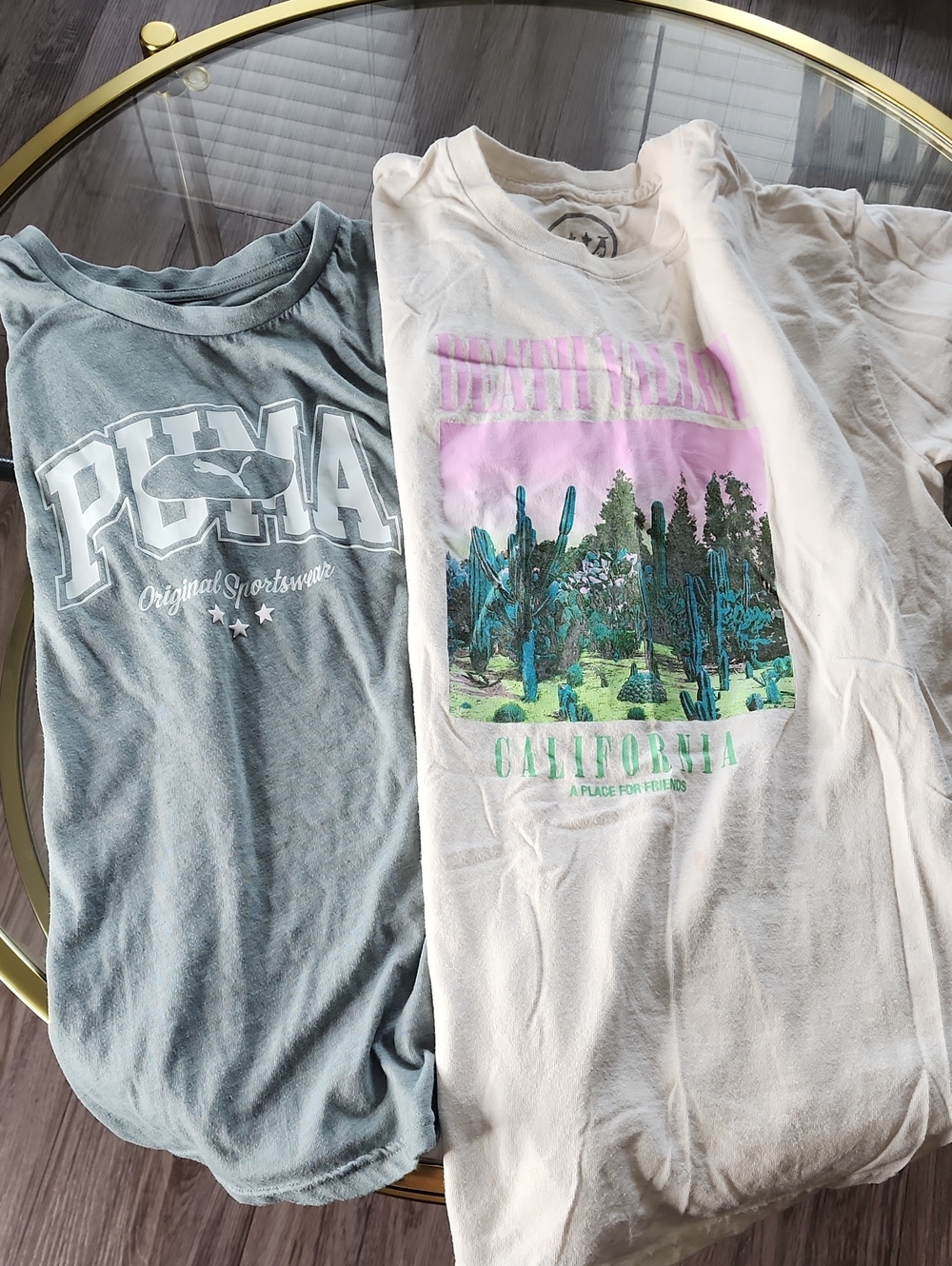 White California Graphic Tee - Pink & Green Print